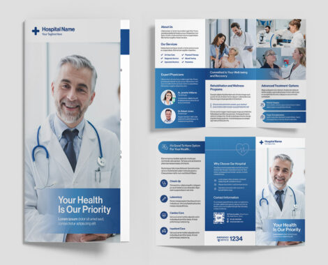 Medical / Hospital Templates Set (AI, EPS, INDD Format)