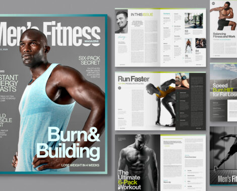 Mens Fitness Magazine Template in INDD & IDML