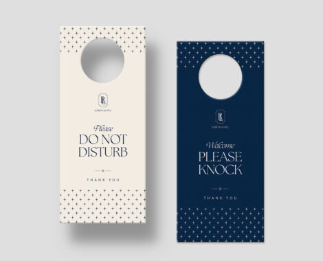 Minimalist Door Hanger Template in AI EPS PSD