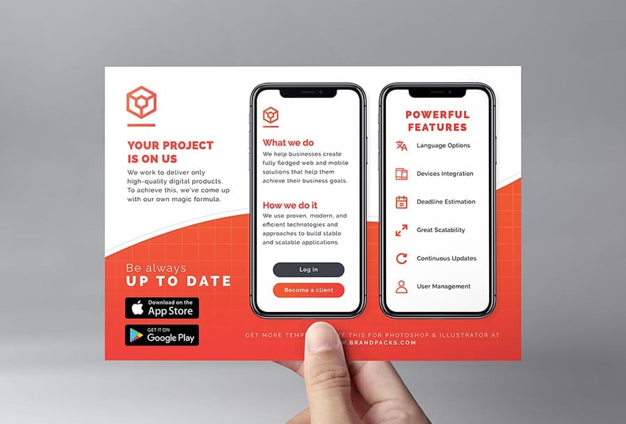 Mobile App Flyer Template v2