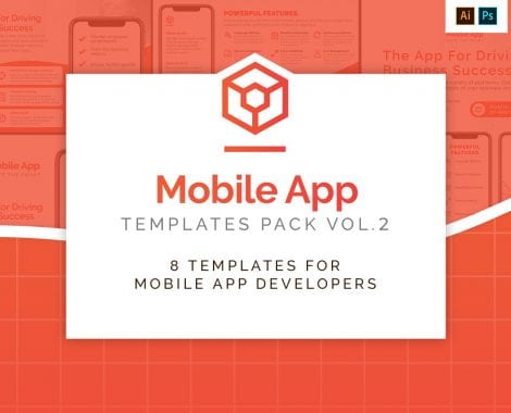 Mobile App Templates Pack vol.2