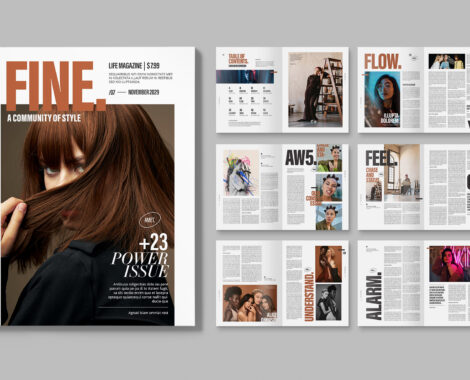 Modern Magazine Template (INDD Format)