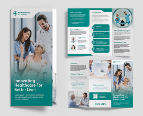 Modern Medical Templates Set (AI, PSD, INDD Format)