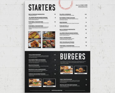 Modern Menu Template (PSD Format)