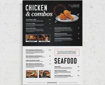 Modern Menu Template (PSD Format)