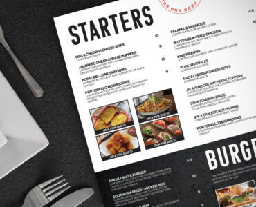 Modern Menu Template (PSD Format)