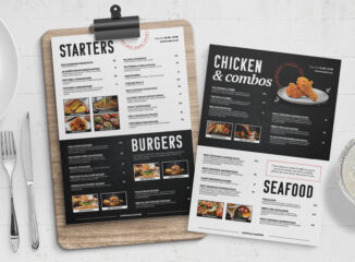 Modern Menu Template (PSD Format)