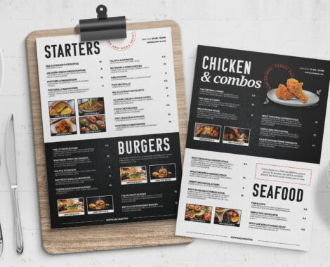 Modern Menu Template (PSD Format)