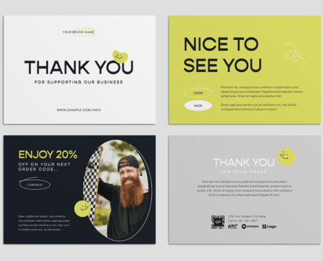 Modern Thank You Card Template (AI, EPS, PSD, INDD Format)