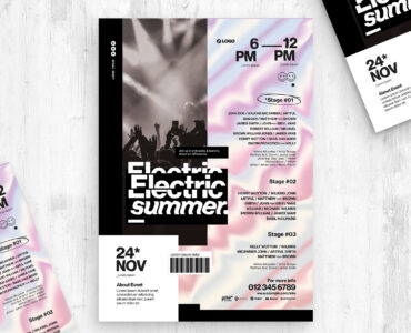Music Event Poster Template (AI, EPS Format)