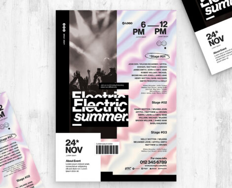 Music Event Poster Template (AI, EPS Format)