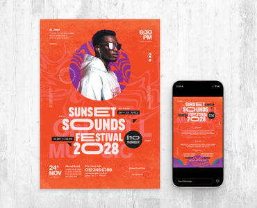 Music Festival Poster Template (AI, EPS Format)