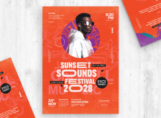 Music Festival Poster Template (AI, EPS Format)