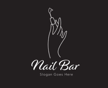Nail Bar Logo Template (AI, EPS Format)