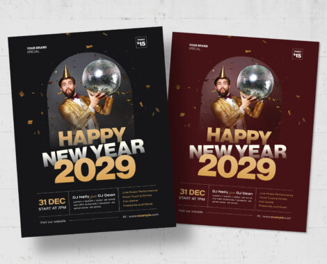 NYE Flyer Template in AI PSD EPS
