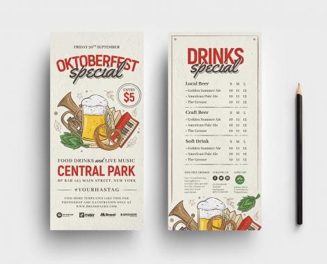 Oktoberfest DL Menu Template