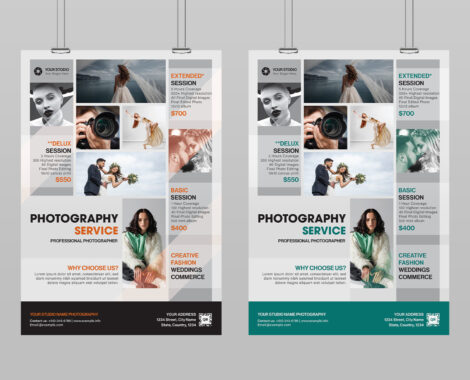 Photography Poster Template (AI, EPS, PSD Format)