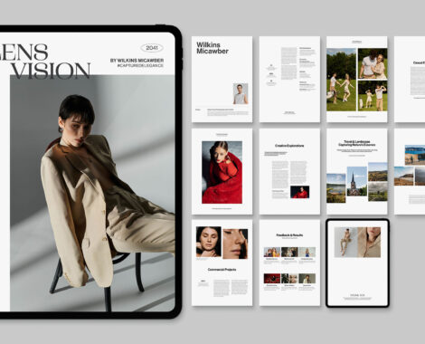 Portfolio Template in Canva, IDML & INDD