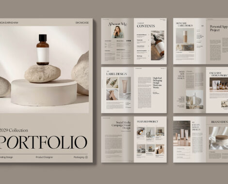 Product Designer Portfolio Template in Canva, InDesign IDML & INDD