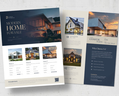 Property Listing Sheet Template in Canva, AI, EPS, & PSD