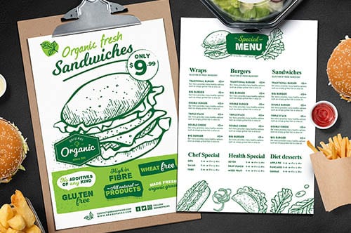Food & Drink Templates in PSD & Vector