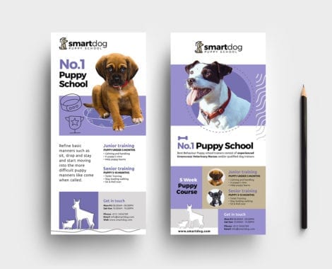 Puppy School DL Rack Card Template