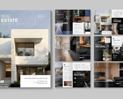 Real Estate Brochure in Canva INDD & IDML
