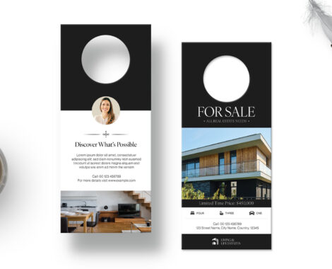 Real Estate Door Hanger Template in AI PSD EPS & Canva