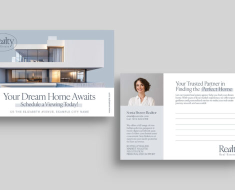 Real Estate Postcard Template in AI INDD EPS & IDML