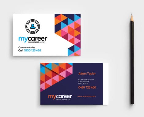 Recruitment Agency Business Card Template
