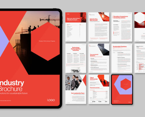 Report Template in Canva INDD & IDML