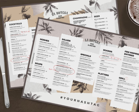 Menu Template (PSD Format)