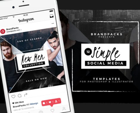 Simple Social Media Templates Pack