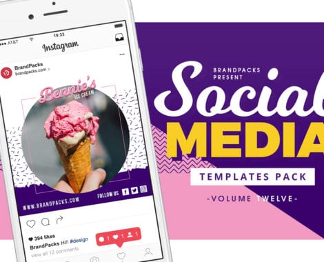 Ice Cream Social Media Templates