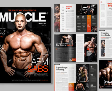 Sport Magazine Template in INDD & IDML formats