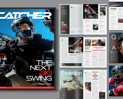 Sport Magazine Template for INDD & IDML formats