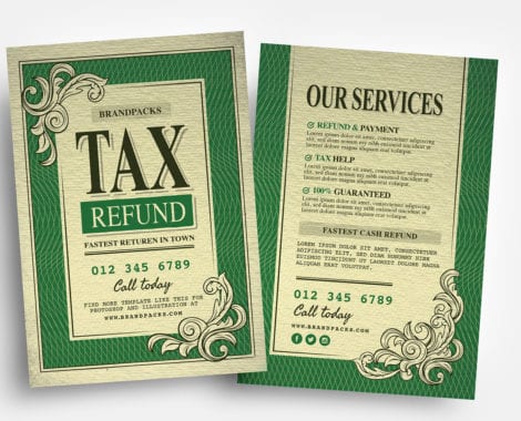 Tax Refund Flyer Templates