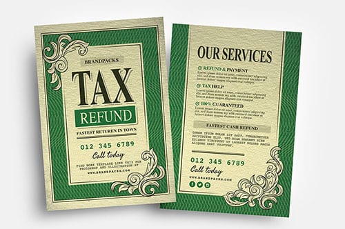 Tax Refund Flyer Templates