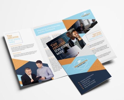 Tax Service Tri-Fold Brochure Template