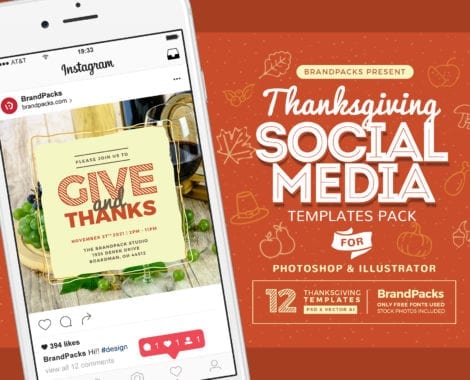 Thanksgiving Social Media Templates