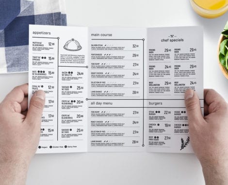 Tri-Fold Menu Template