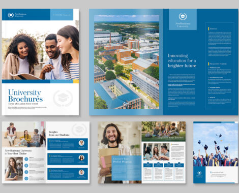 University Brochure Template in INDD & IDML
