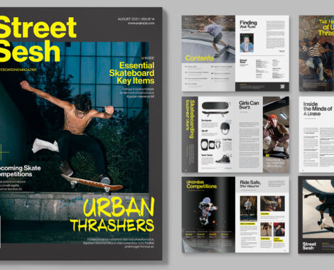 Urban Street Magazine Template in AI & EPS formats