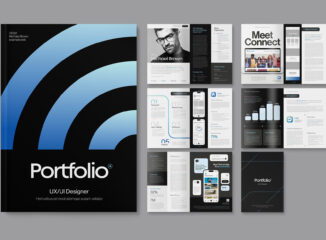 UX Designer Portfolio Template in Canva, InDesign IDML & INDD