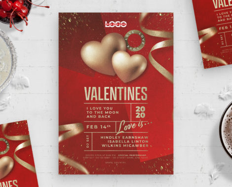 Valentines Flyer Template (PSD Format)