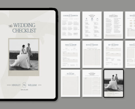 Wedding Checklist Template in Canva, InDesign IDML & INDD