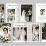 Wedding Day Magazine Template in Canva, InDesign IDML & INDD