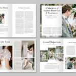 Wedding Day Magazine Template in Canva, InDesign IDML & INDD