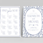 Wedding Welcome Sign & Seating Chart in Canva, InDesign IDML & INDD
