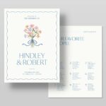 Wedding Welcome Sign & Seating Chart Template in Canva, InDesign IDML & INDD